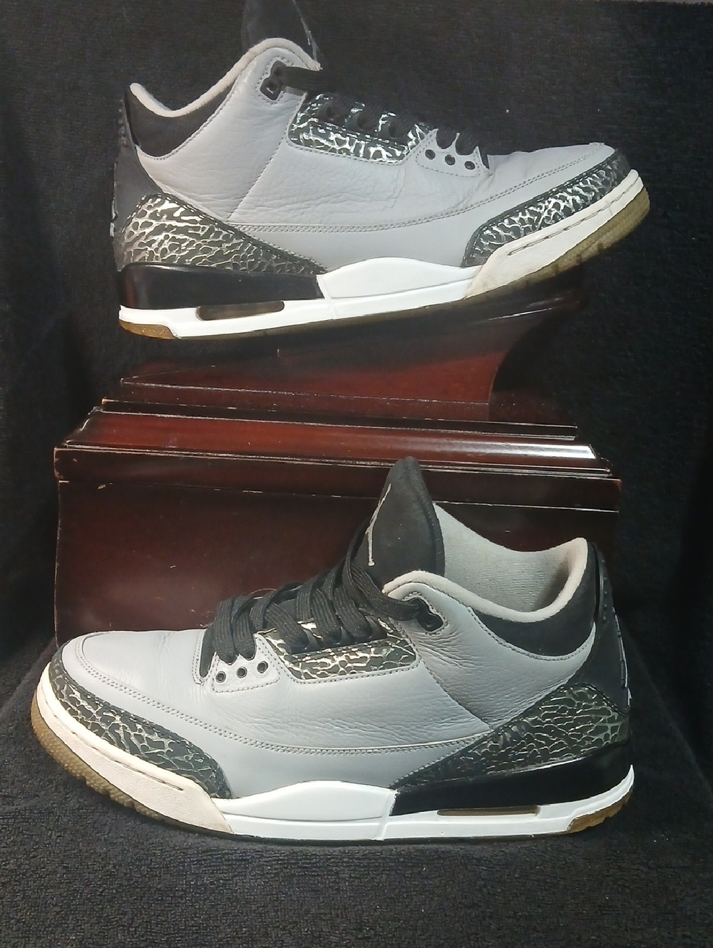 Air Jordan 3 Retro "WOLF GREY" Mens Size-12, 100% AUTHENTIC!